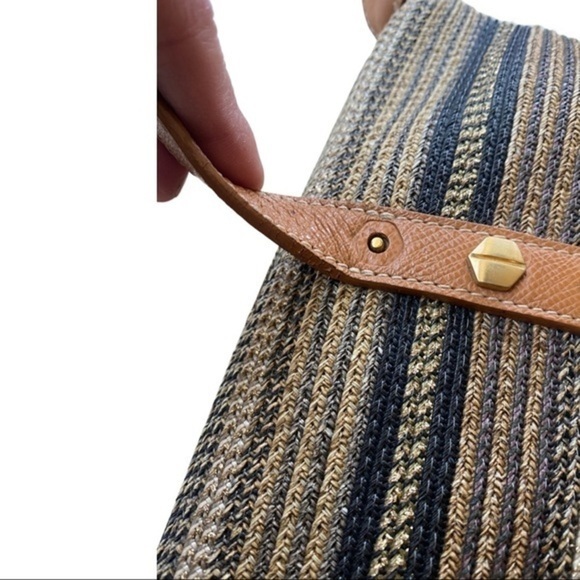 Eric Javits Stripe Squishy Tote Purse - Picture 11 of 13